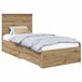 vidaXL Bedframe met lade Artisan Eiken 90 x 200 cm Bewerkt hout