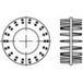 TOOLCRAFT Disques de connexion en bois Acier 135733 50 pièce(s) (Ø) 23 mm