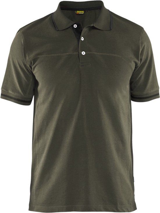 Blaklader Poloshirt 3389-1050 - Groen/Zwart - XXL