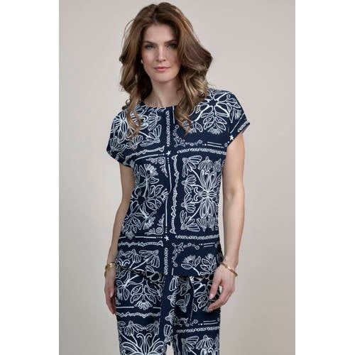 Elvira Collections top donkerblauw