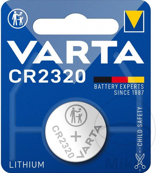 Varta CR2320 - Lithium - 3V - 135mAh - Knoopcel batterij