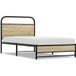 Maison Exclusive Lit exclusif - Structure de lit sans matelas, dimensions 100x190 cm, en panneaux de particules imitation chêne Sonoma
