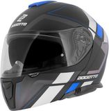 Bogotto FF403 Murata Blauw Zwart Systeemhelm Maat XS