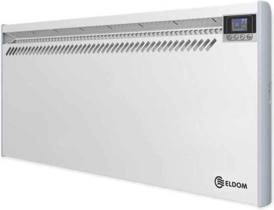 ELDOM convector elektrische verwarming 1000Watt 434x716mm met elektronische instelbare thermostaat Extra Life