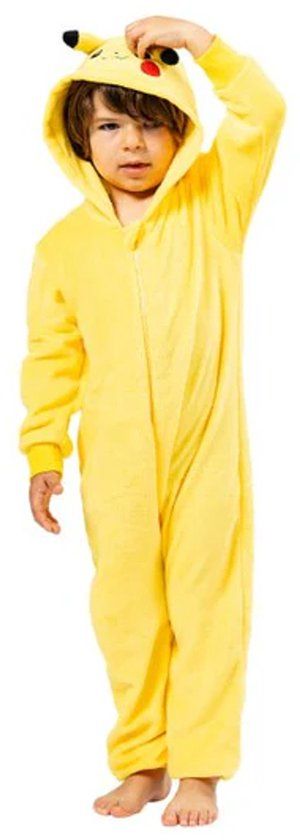 Top1Toys Pikachu Onesie Kostuum Kinderen Fleece Geel Maat 104