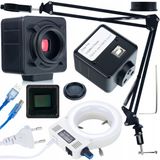 Rosfix Set Verstelbare Microscooparm ODM-180X - 32xLED Ringverlichting Dimbaar