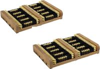 Merkloos / Sans marque Edco Eindhoven Bv 2x Houten Schoenveger / Borstelmat voor Schoenen 35 cm - Multi