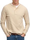 Superdry Mini Slub Waffle Grandad LS Shirt Heren - Maat M