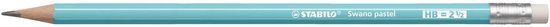 STABILO Swano pastel potlood, HB, met gom, blauw 12 stuks
