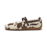 PUMA Ballerina met riempjes 'Speedcat' ecru / chocoladebruin