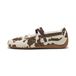 PUMA Ballerina met riempjes 'Speedcat' ecru / chocoladebruin