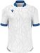 Macron Jersey Cerberus Eco XXS Wit/Royal Blauw Polyester Korte Mouw Mannen Lente/Zomer 2025