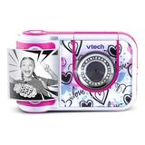 VTech Kidizoom Printcam roze, kindercamera met 40 speciale effecten, instant camera voor kinderen, inclusief thermisch papier, 5 MP, Italiaanse taal, batterijen inbegrepen, 5-13 jaar