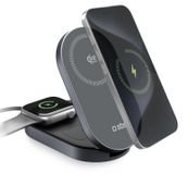 SBS Power Fold 3-in-1 35W Qi2.2 opvouwbaar draadloos laadstation met USB-C-oplader