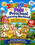 ZappyBarn Pals Preschool Learning Workbook