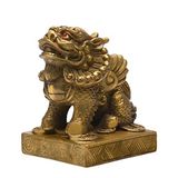Feng Shui messing Pi Yao/Kylin standbeeld 3,5 (H) Dragon-Avatar beeldje voor rijkdom geluk welvaart bescherming huisdecor sculptuur geschenkcollectie PTZY011