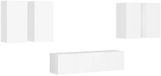 vidaXL Ensemble de meubles TV 6 pièces Bois Blanc