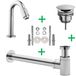 Wiesbaden Caral Victoria Ensemble de robinetterie de lavabo - Chrome