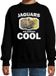 Bellatio Decorations Dieren jaguars/ luipaarden sweater zwart kinderen - jaguars are serious cool trui jongens/ meisjes - cadeau luipaard/ jaguars/ luipaarden liefhebber - kinderkleding / kleding 134/146