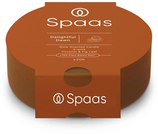Spaas Glow - Geurkaars - Delightful Dawn – 20 branduren