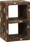vidaXL TV-kast meerkleurig 36 x 30 x 54 cm massief gerecycled hout