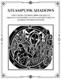 Steampunk Shadows One Color Coloring Book for Adults