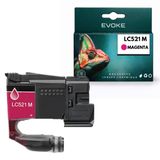 Evoke Magenta Compatible Ink for Brother LC521