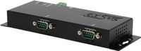 EX-6122-2 EXSYS GmbH EX-6122-2 Ethernet naar 2 x RS-232/422/485 met 9-pins stekker incl. Virtual Com Software