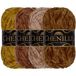 JubileeYarn Chenille Garen - Worsted Gewicht - 100g/Skein - Tinten Bruin - 4 Strengen