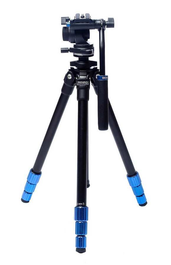 Benro TSL08AS2CSH Tripod - Digital/Film Camera - Black/Blue