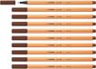 STABILO point 88 fineliner - 10 stuks - bruin