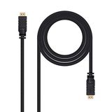 Monkey Ladder HDMI-kabel V1.4 High Speed Ethernet met ferriet met repeater/HEC, A/M-A/M, stekker op stekker, zwart, 15 m