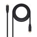 Monkey Ladder HDMI-kabel V1.4 High Speed Ethernet met ferriet met repeater/HEC, A/M-A/M, stekker op stekker, zwart, 15 m
