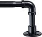 Ibenzoa® Tringle à rideaux industrielle extensible en acier inoxydable réglable