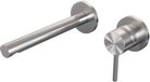 Brauer Brushed Edition Inbouw Wastafelmengkraan met Rechte Uitloop en Rozetten Model A1 RVS Geborsteld PVD