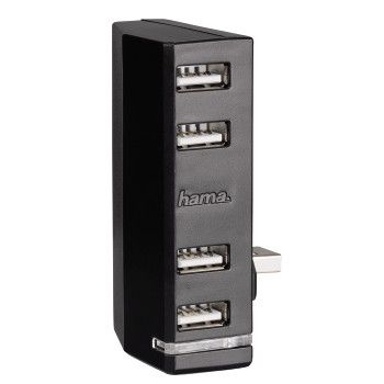 Hama USB 2.0 Hub - 5 poorten - Zwart