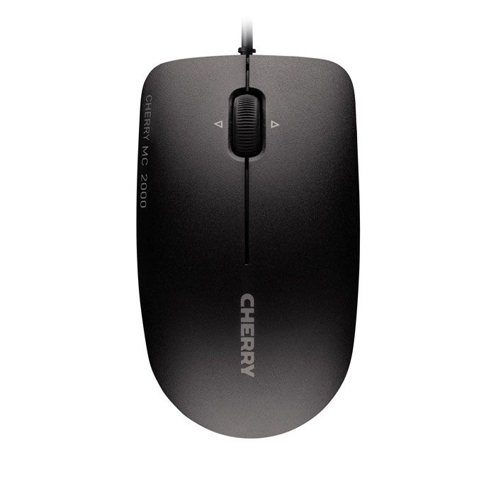 CHERRY MC 2000 - Bedrade muis - 1600 DPI - Ambidextrous - Zwart