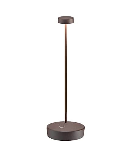 BEEFSTONE Zafferano Swap LED Tafellamp - Draadloos - Dimbaar - Corten/Rust