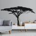 Sticker mural arbre africain - 157x331 cm - Noir