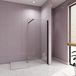 Aica Sanitair Douche 80x200cm Noir Cadre 10mm Nano Easy Clean Verre de Sécurité