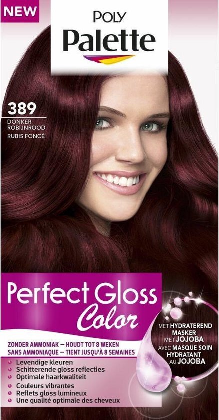 Schwarzkopf Perfect Gloss Color 389 Donker Robijnrood