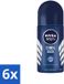Nivea Cool Kick Mannen Rollerdeodorant 6 x 50 ml