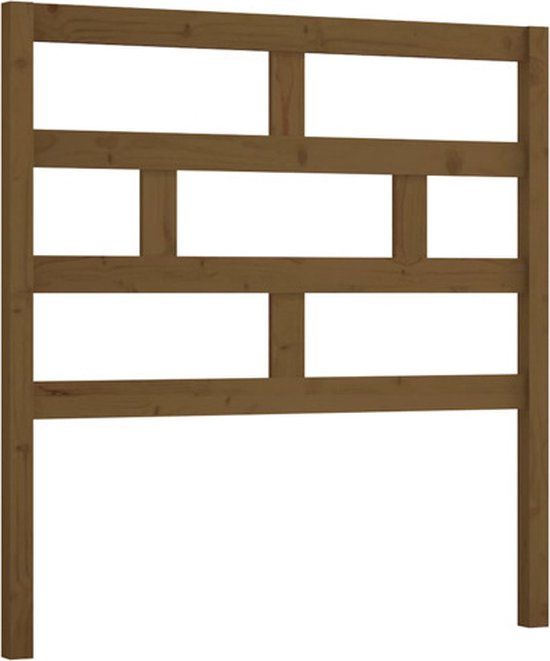 vidaXL Hoofdbord - 96x4x100 cm - Massief Grenenhout - Honingbruin
