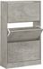 vidaXL Schoenenkast 63x24x103 cm bewerkt hout betongrijs