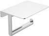 Wiesbaden Alonzo Toilet Roll Holder with Shelf Chrome