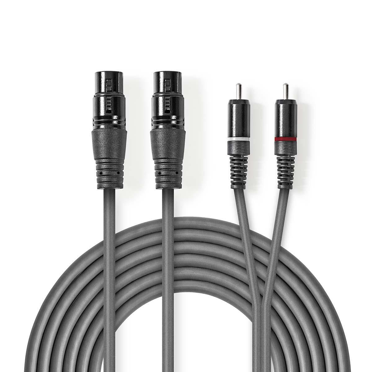 Nedis COTH15230GY30 - Audio Kabel - 3 m - Grijs