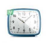 MEBUS Analog Funkwecker Retro-Design Blau Kunststoff 25363