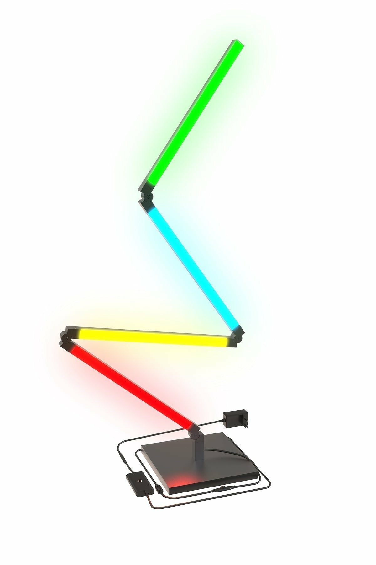 Calex Slimme LED Vloerlamp - Zwart - RGB en Wit Licht - 1745mm