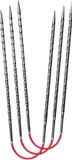 Addi CraSyTrio Novel 30cm 6.50mm Zilver Metaal Kousenbreinaalden