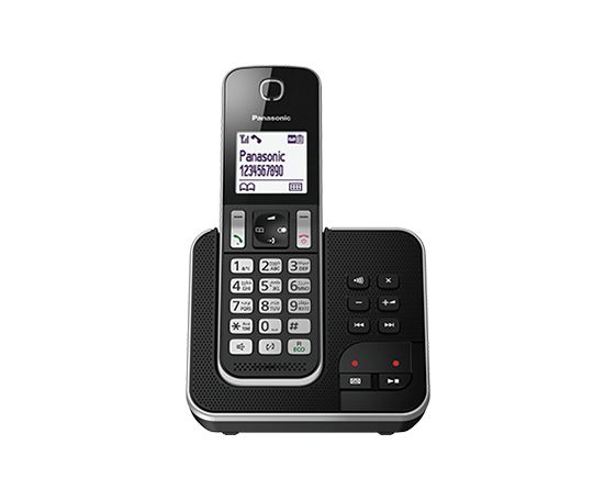 Panasonic KX-TGD320 DECT Phone with Answering Machine - Black